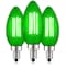 Luxrite B11 LED Green Light Bulbs 4.5W 40W Equivalent Colored Glass E12 Candelabra Base, 3PK LR21742-3PK - alternate 1